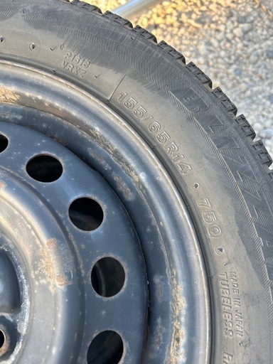 【スタッドレス】155/65R14 4本セット ホイール付き／軽自動車用