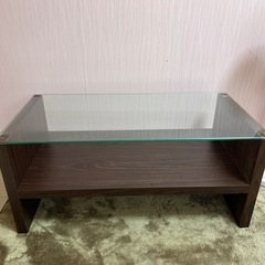 ローテーブル センターテーブル ガラス天板