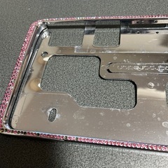 ストーン付きナンバーフレーム中古の画像