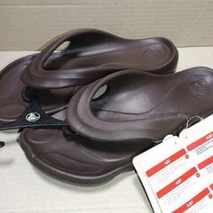新品 クロックス サンダル M7 26cm向け ブラウン