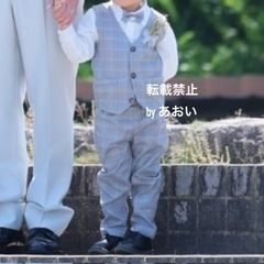 【募集中】男の子 ベスト スーツ 上下シャツセット おまけ付き 子ども フォーマルの画像