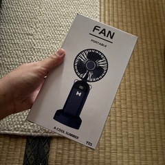 新品・アマゾン・手持ち扇風機の画像