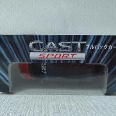 【受付中】非売品ディーラー特注 DAIHATSU CAST SPORTプルバックカー レッド×ブラックの画像
