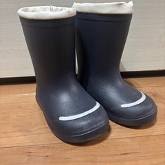 無印良品　レインブーツ15-16cm ネイビー