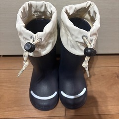 無印良品　レインブーツ15-16cm ネイビーの画像
