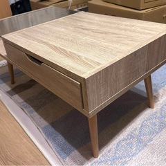 受け渡し者決定済み　LOWYA ローテーブル　引き出しつき　（6/5取りにきていただける方優先）　