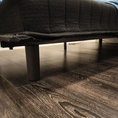 【シングル：幅95x奥行195】マットレス付きベッド【分解可能】の画像