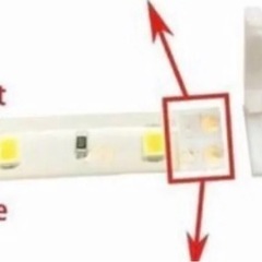LEDテープコネクタ2ピン8mm幅SMD 3528/ 2835 モノクロLEDストリップコネクタケーブル LEDバンド延長ケーブルの画像
