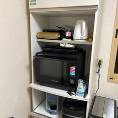 家電タワー、キッチン家電収納に便利！