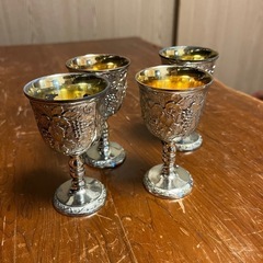 シルバー アンティークグラス
