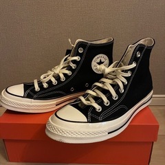 26.5cm converse コンバース黒ブラックCT70ハイ...