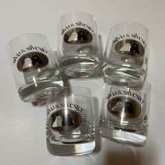 【訳アリ】シルビア＆シルベスター グラス5個セット