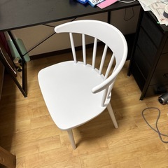 椅子、ダイニングチェア、白