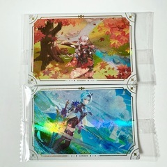 原神 シール ウエハース2 エウルア 楓原万葉 2点セット カー...
