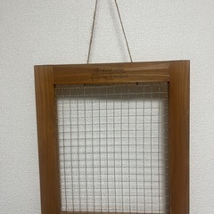 【良品】木目調メッシュパネル
