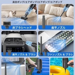 【未使用】掃除機 コードレス ハンディクリーナー ハンディ掃除機　キーボード掃除 車内清掃の画像