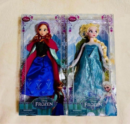 ディズニーストア アナと雪の女王 クラッシックド ール アナ・エルサ 人形