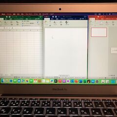 「MacBook Air 11インチ Early 2015　MJVM2J/A」超軽量薄型モバイルノートPC / Core i5搭載 / メモリー4GB / SSD-128GB / Webカメラ / Bluetooth / 無線LAN / MacOS(Sonoma－Patcher利用) &Office2019(Excel・Word・PowerPoint・Outlook・OneNote）＋GarageBand（10.4.8)の画像