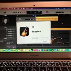 「MacBook Air 11インチ Early 2015　MJVM2J/A」超軽量薄型モバイルノートPC / Core i5搭載 / メモリー4GB / SSD-128GB / Webカメラ / Bluetooth / 無線LAN / MacOS(Sonoma－Patcher利用) &Office2019(Excel・Word・PowerPoint・Outlook・OneNote）＋GarageBand（10.4.8)の画像