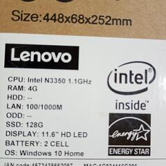 パソコン　Lenovo　11.6インチ　Windows10 home の画像