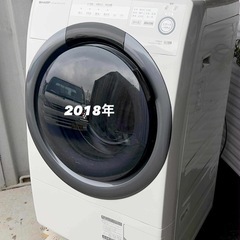 🔥シャープ7kg2018年🔥🔥左開き✨❗️ 7kgドラム式洗濯機...
