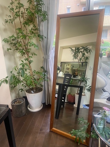 塩川光明堂の木製姿見ミラー