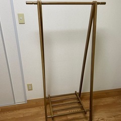 【引渡し日限定】木製ハンガーラック