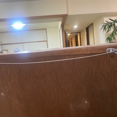 木製ワク、アンティーク風姿見ミラーの画像
