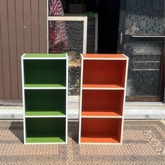 カラーボックス2個セット
