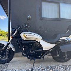 【車庫保管】Kawasaki エリミネーター250V 珍しいホワイト　美車の画像