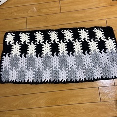 手編みキッチンマット