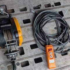 B078／動作品【RYOBI リョービ 小型ウィンチ WI-12...