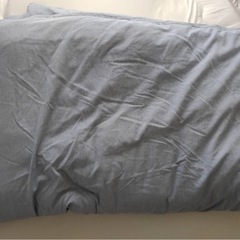 シングルマットレス+スノコとシングル敷布団+掛け布団の画像