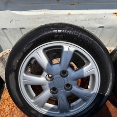 ダイハツ　ホイールタイヤセット　4本　タイヤサイズ　155/65R14の画像