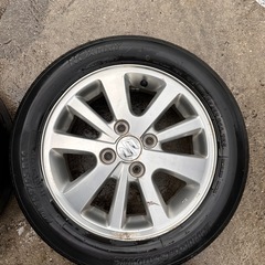 スズキ　純正ホイールタイヤセット　タイヤサイズ155/65R14の画像