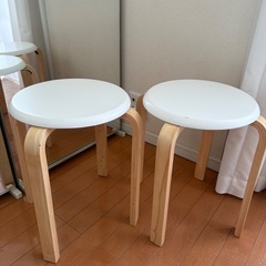 丸椅子/まる椅子2客セット