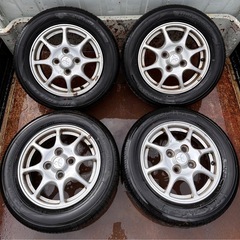 三菱　ホイールタイヤセット　4本　サイズ155/65R13 