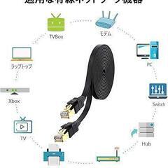 2m LAN ケーブル イーサネット ルーター モデム プリンター 軽量の画像