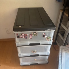 収納ケース☆クリアケース☆3段☆押し入れタンス