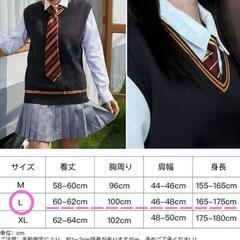 ハリーポッター風 ニットベスト L スクールベスト 男女兼用 Vネックの画像