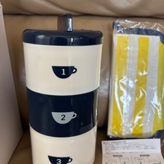 栗原はるみ 丸型ランチボックス 巾着付き 未使用の画像