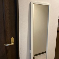 スタンドミラー　ホワイト