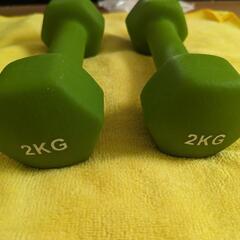 ダンベル2kg×2個（新品未使用）の画像