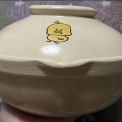 チキンラーメン ひよこのイラスト付き陶器深鍋の画像