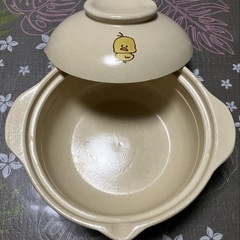 チキンラーメン ひよこのイラスト付き陶器深鍋の画像