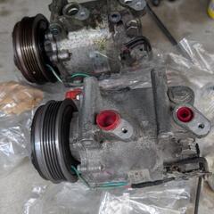カーエアコンコンプレッサー載せ替えします