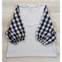 150　150cm  tシャツ Tシャツ ボリューム袖 ワベアマノンの画像