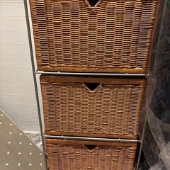 オシャレ3段ボックスの画像