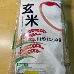 パッケージ破損品　山形はえぬき　玄米5kg　調整時期2025/2...