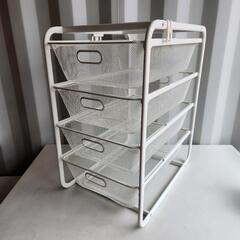 廃盤モデル　IKEA アルゴート メッシュバスケット 4段 棚収...